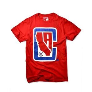 Los Angeles Basketball Red Team Shirt Fan Tee